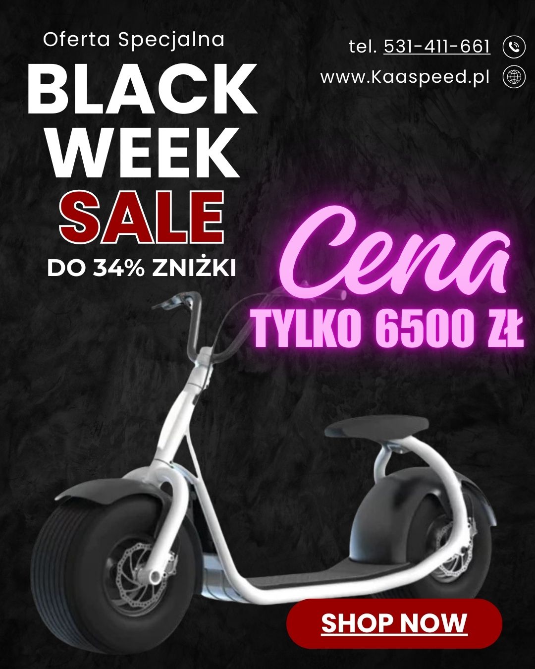 Skutery Kaaspeed na Black Week' 25
