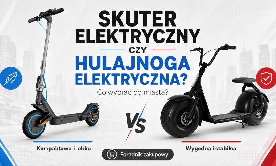 Skuter elektryczny czy hulajnoga elektryczna - co wybrać do miasta?